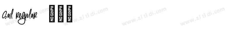 sail regular字体转换